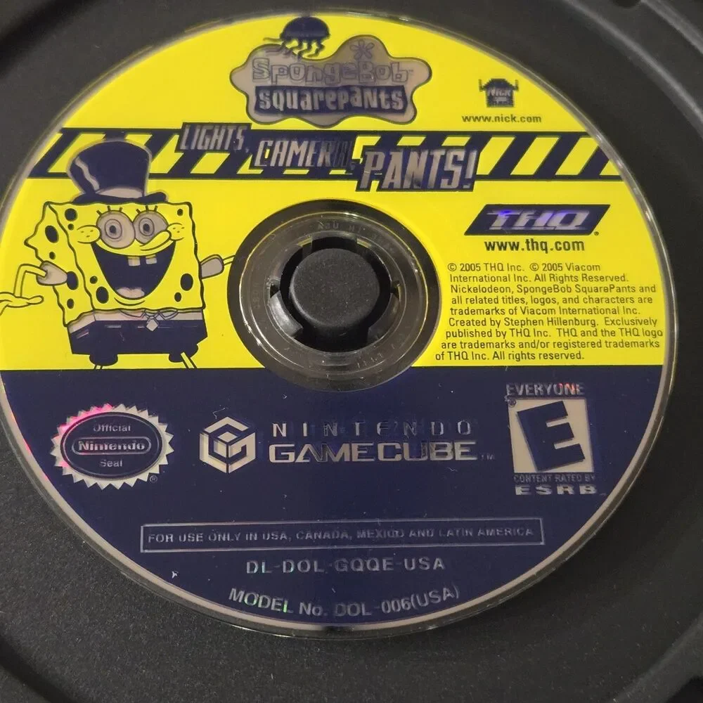 SpongeBob SquarePants: Lights, Camera, Pants (Nintendo GameCube, 2005) No Manual